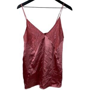 Persaya Cami Top Women's Pink Sz XL Babydoll Satin Lace Whimigoth Fairy Y2K